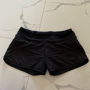 Lululemon black running shorts